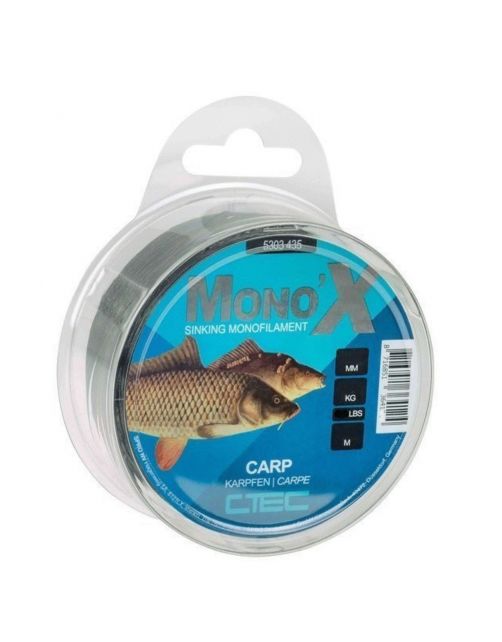 C-Tec Mono X Carp Black 0.30mm\/7.6kg 400m - Vislijn -