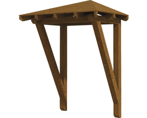 SKAN HOLZ Luifel Wesel 2 notenhout 188x126 cm
