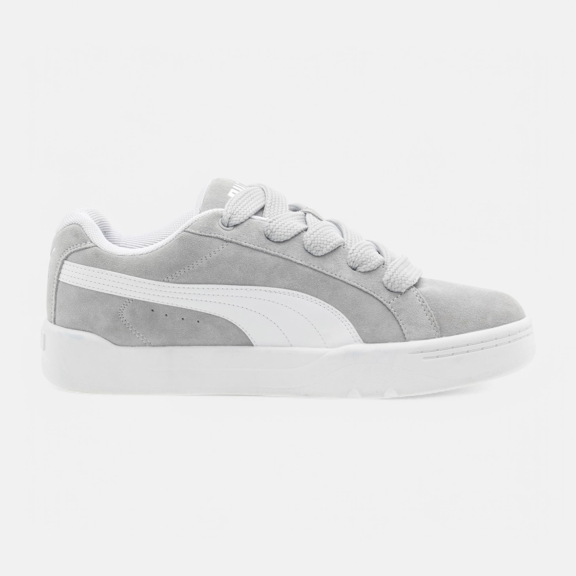 Sneakers Femme en cuir gris