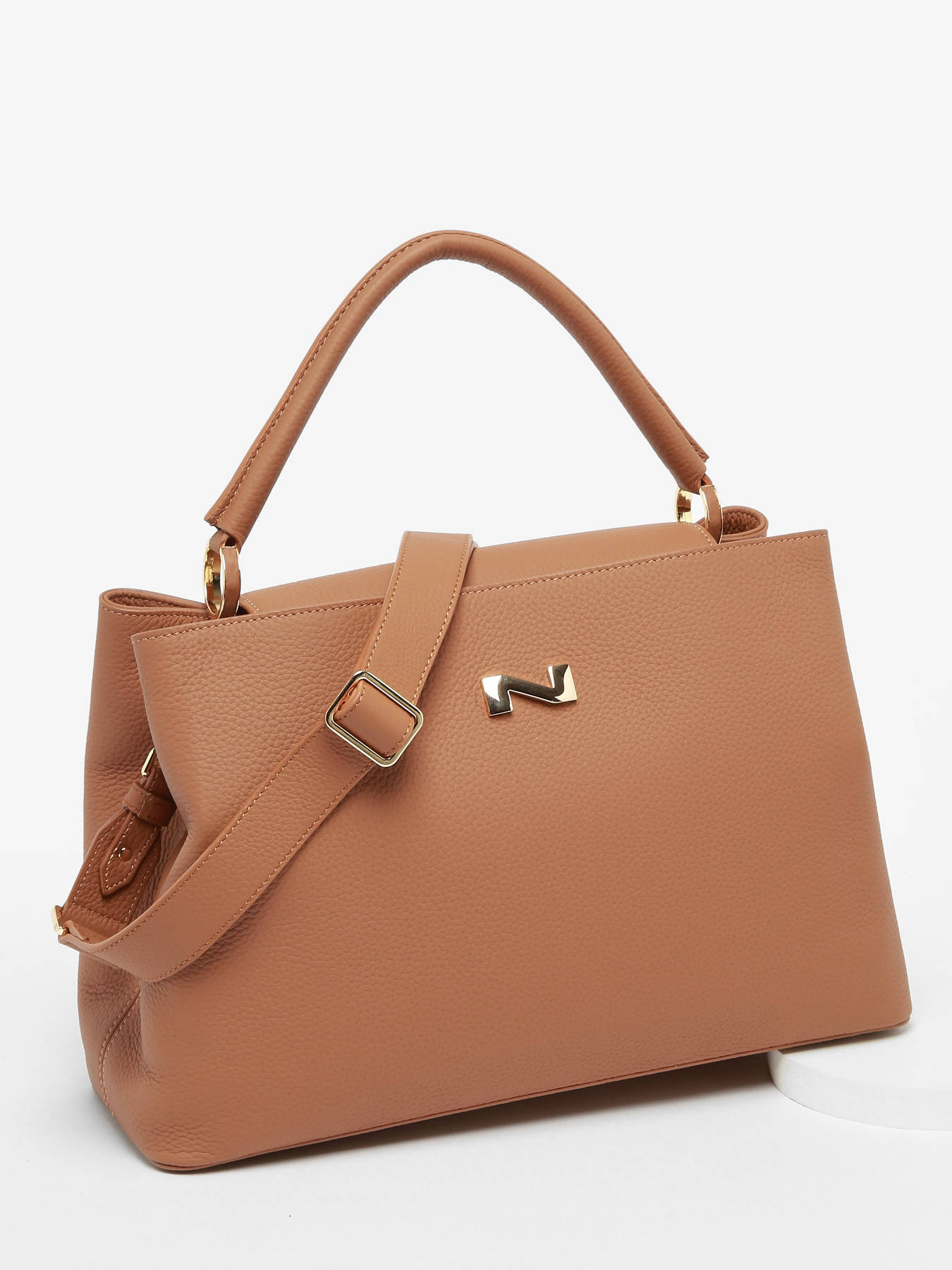 Sac port main Violet cuir NATHAN BAUME