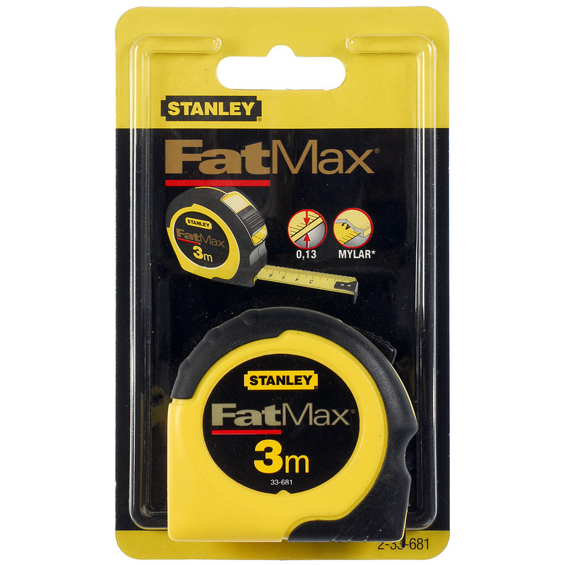 Stanley FatMax® rolbandmaat 3m 16mm