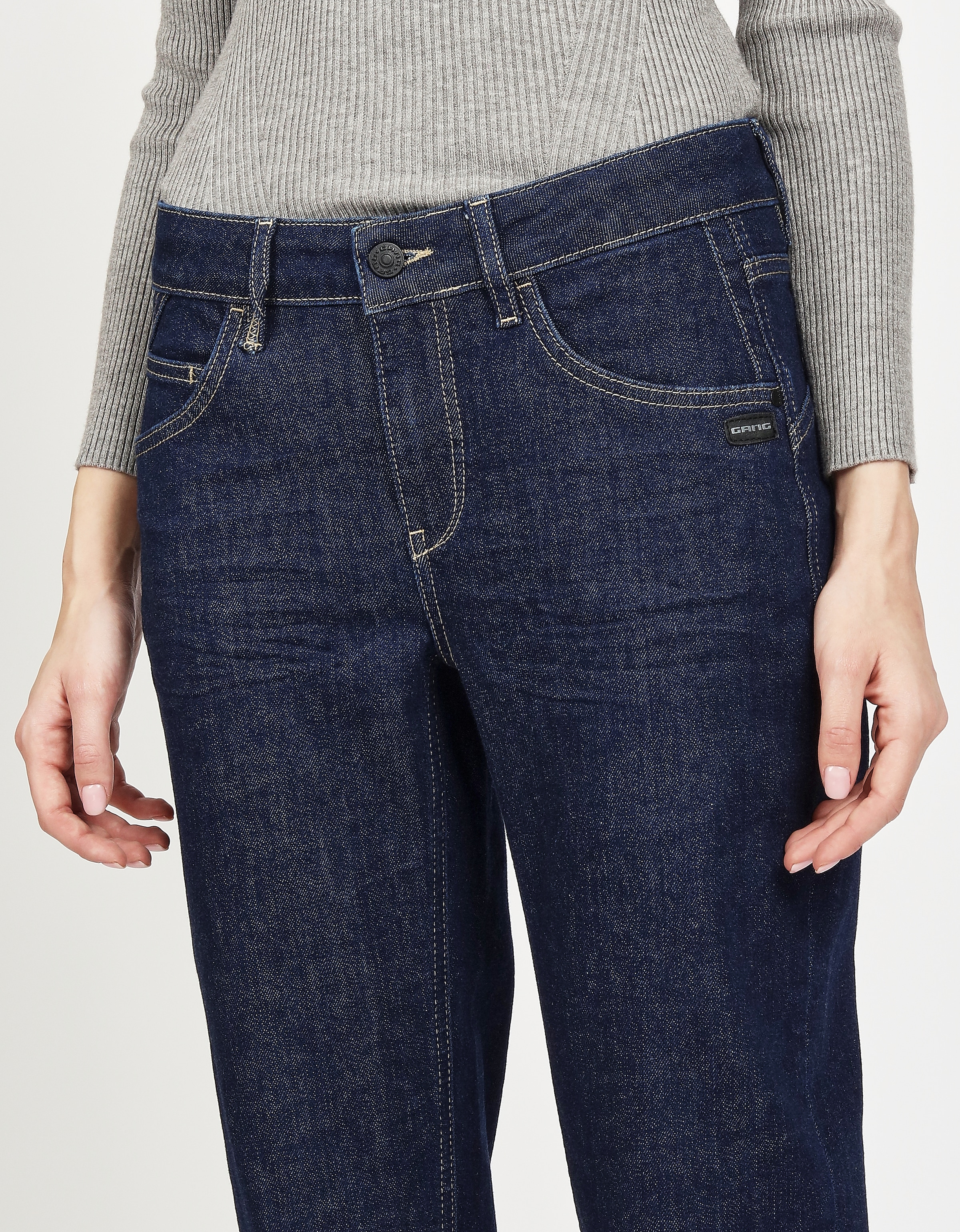 GANG 5-Pocket-Jeans »94JOLINE BOYFRIEND«, in cropped Länge