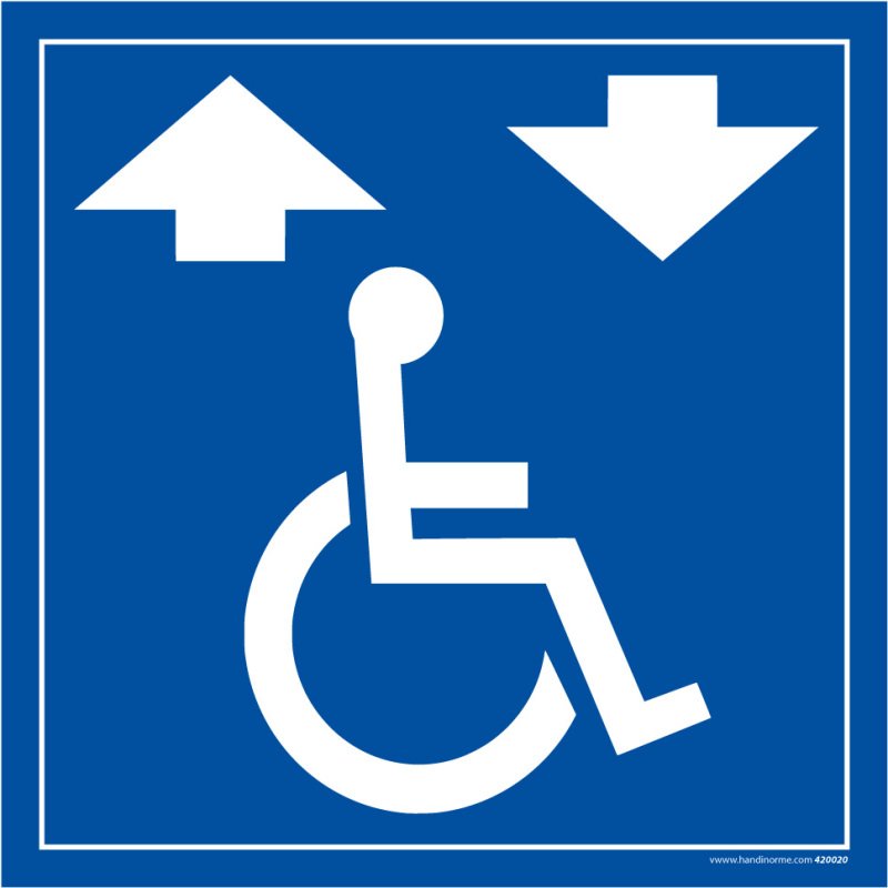 Panneau Monte escalier pour fauteuil roulant