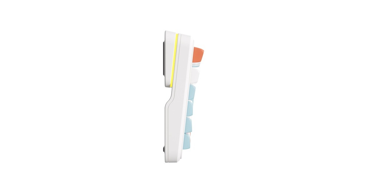 MCHOSEK99 Horizon Orange Hyacinth Wireless Gasket Mount Mechanical, toetsenbord  (Wit/oranje, US lay-out, KTT Hyacinth, 98%, RGB, Hot swap, Double-Shot PBT, draadloos / Bluetooth / USB-C)