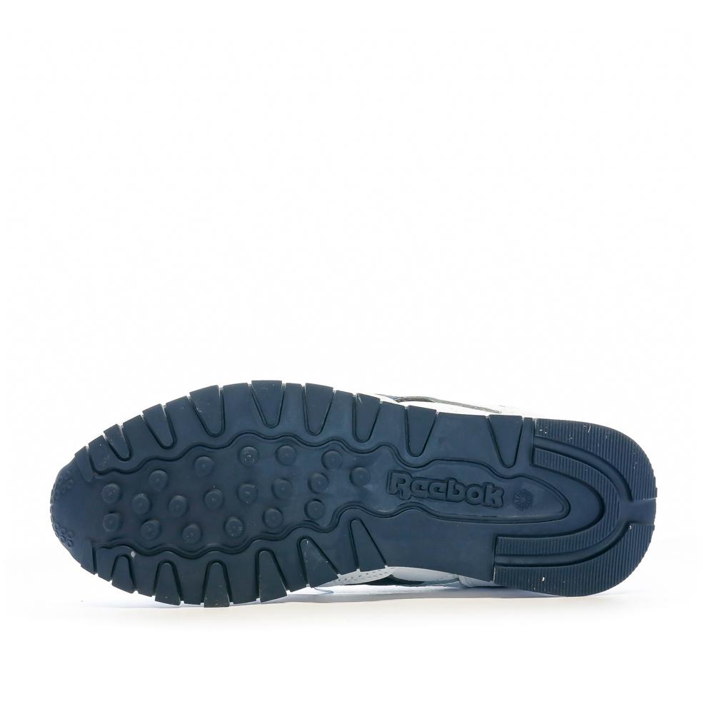 Reebok Baskets Blanche/Marine Garçon Reebok Classic Leather 100069851
