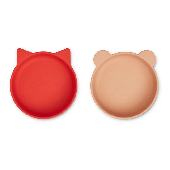 Liewood Bols Vanessa en silicone - Set de 2 | Rouge