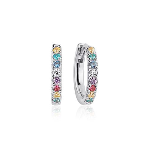 Sif Jakobs Jewellery Ellera Medio Øreringe, Sølv/Multi