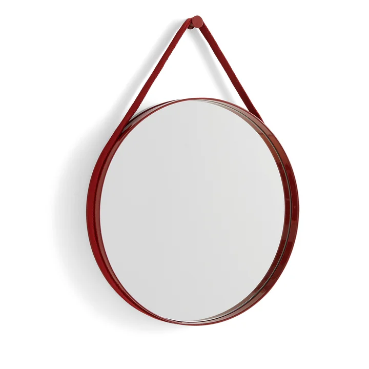 HAY - Strap Mirror No. 2 , Ø 50 cm, rot