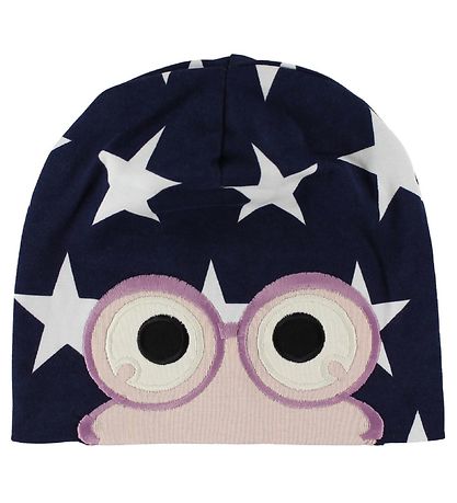 Freds WoRød Hue - Navy/Pudder m. Stjerner/Fr?