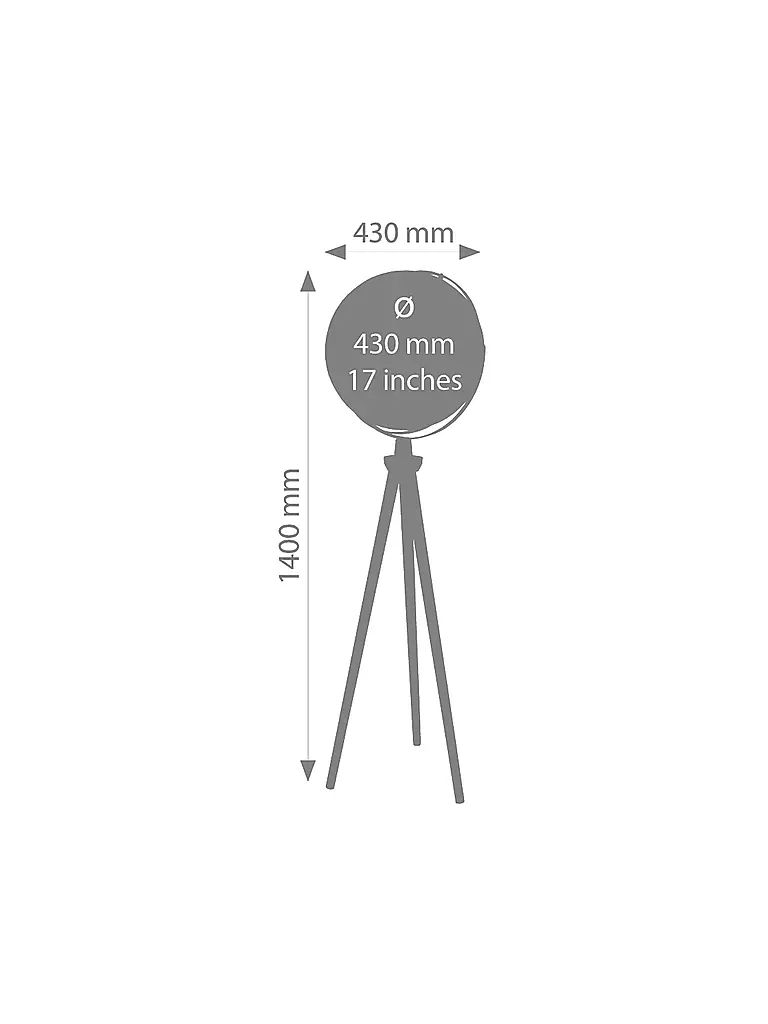 EMFORM Standglobus - Sputnik 43 cm bronze/silber keine Farbe