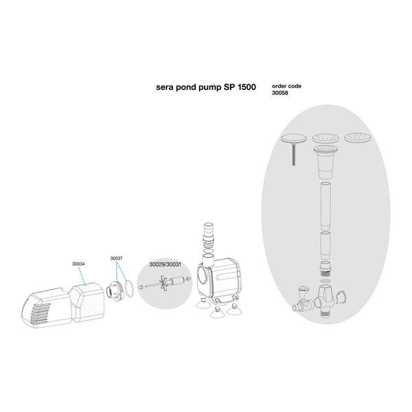 Sera pond sp 1500 (1650 l/h)