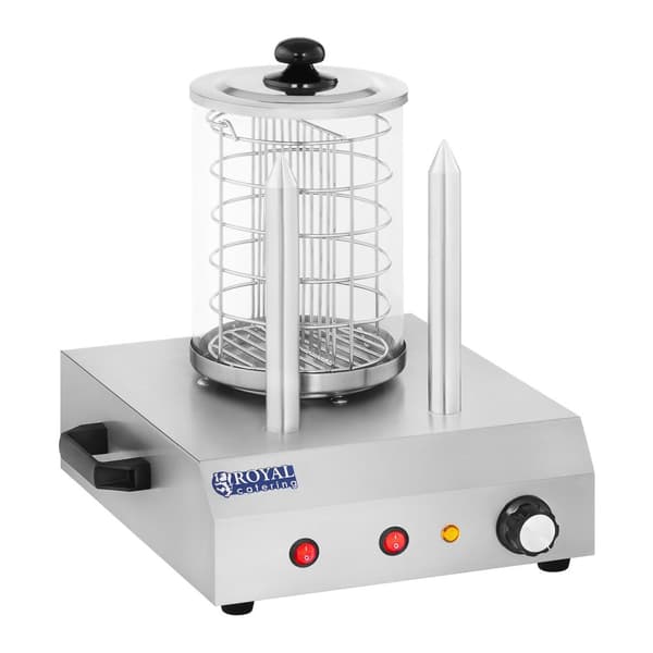 Varmeapparat for 30 pølser, pølser, 2 boller Royal Catering RCHW-350-2