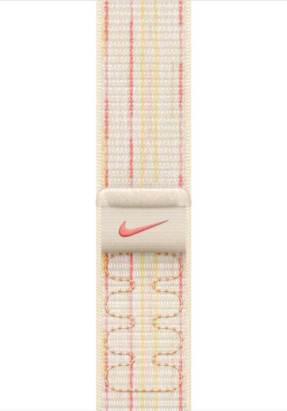 Apple 46mm Nike Sport Loop Smartwatch-band Sterrenlicht/roze