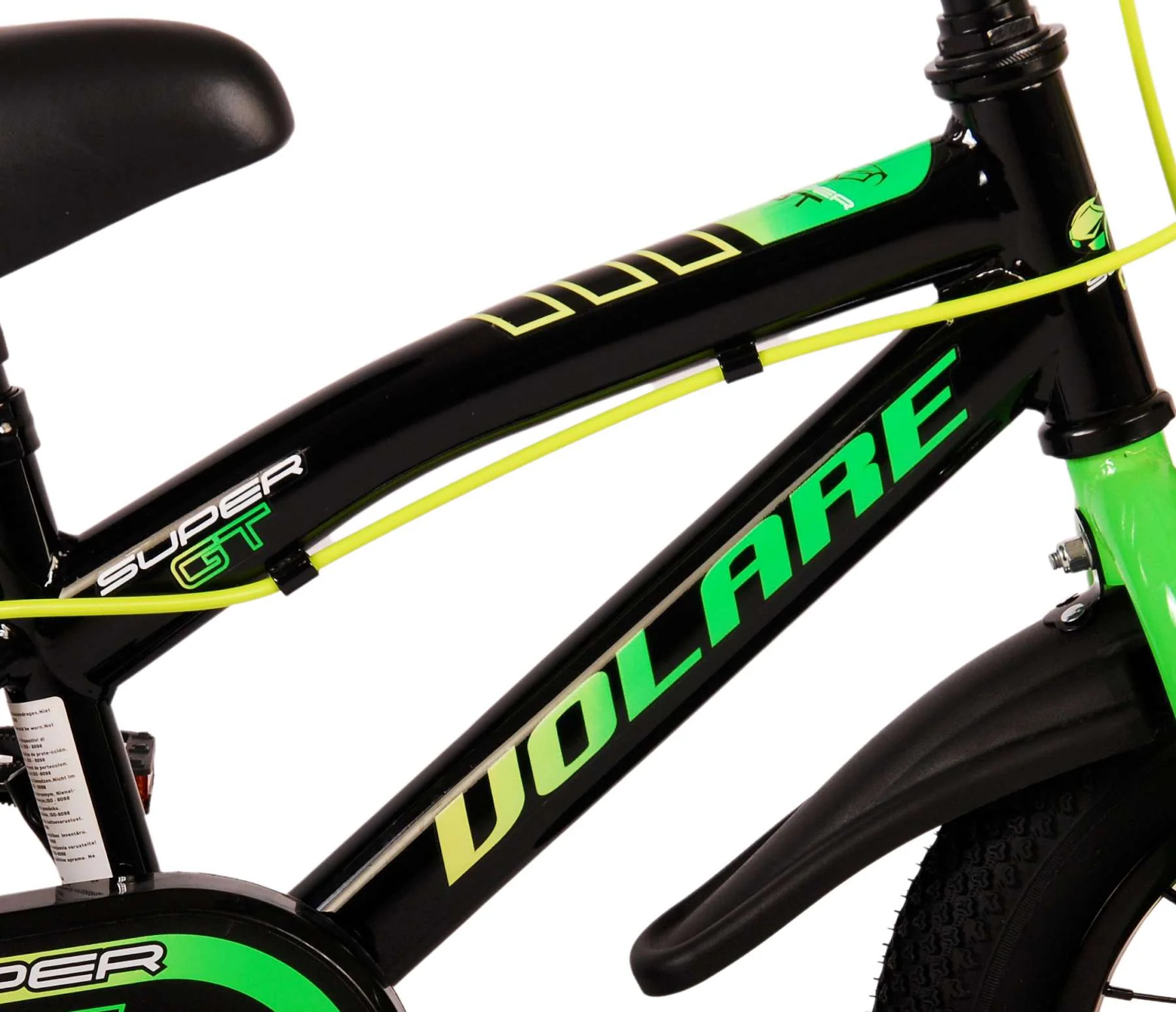 Kinderfahrrad Super GT für Jungen 12 Zoll Kinderrad in Grün Fahrrad
