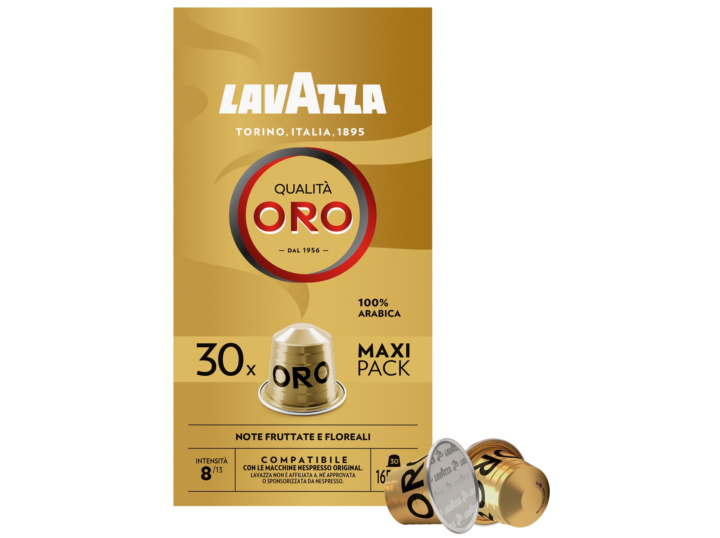 CÁPSULAS CAFÉ QUALITÁ ORO LAVAZZA INT. 8/13 30 UN
