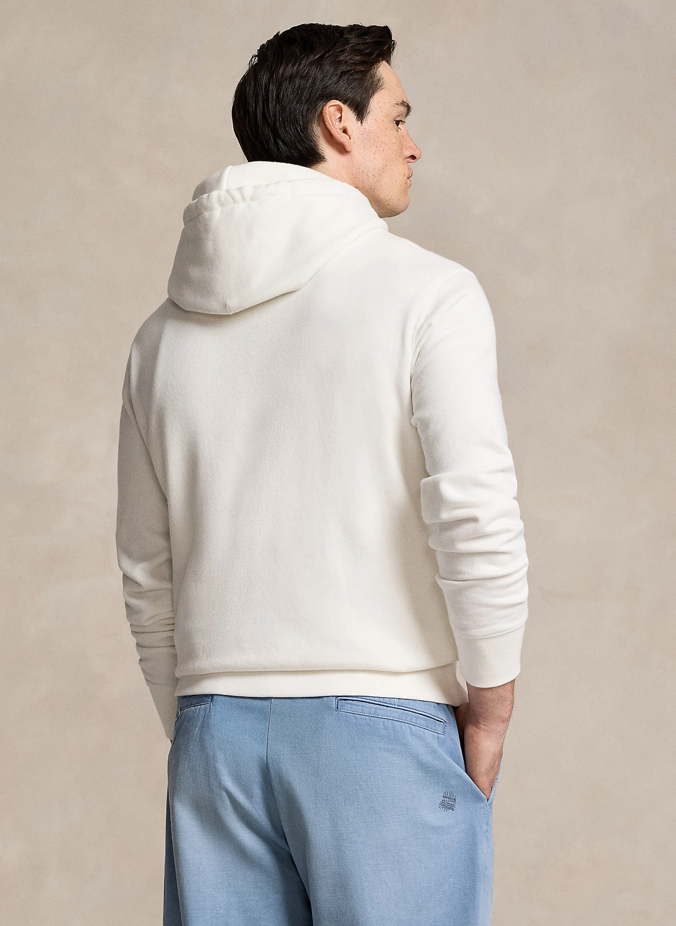 Sweat à capuche en coton mélangé | Blanc