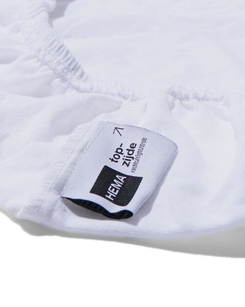 drap-housse coton 180x200 blanc