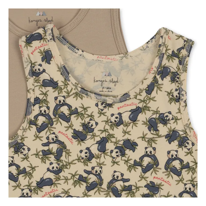 Konges Sløjd Lot 2 Débardeurs Basic Coton Bio | Camel