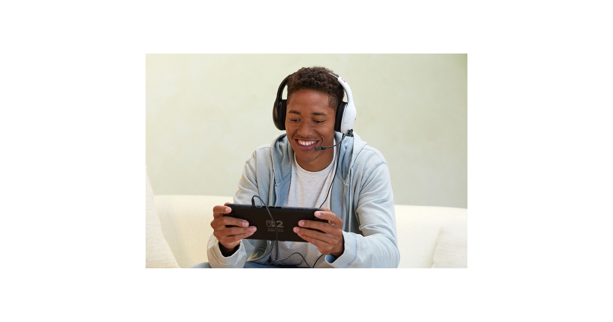 Turtle BeachAirlite Fit bedrade gamingheadset over-ear gaming headset  (Wit/zwart, Nintendo Switch 2, Nintendo Switch, Nintendo Switch Lite, Nintendo Switch - OLED-model)