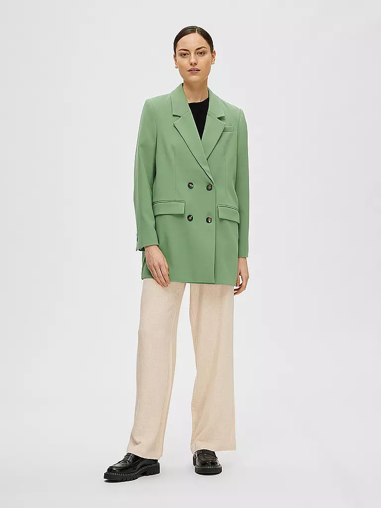 SELECTED FEMME Leinenhose Jogging Fit  SLFVIVA-GULIA beige