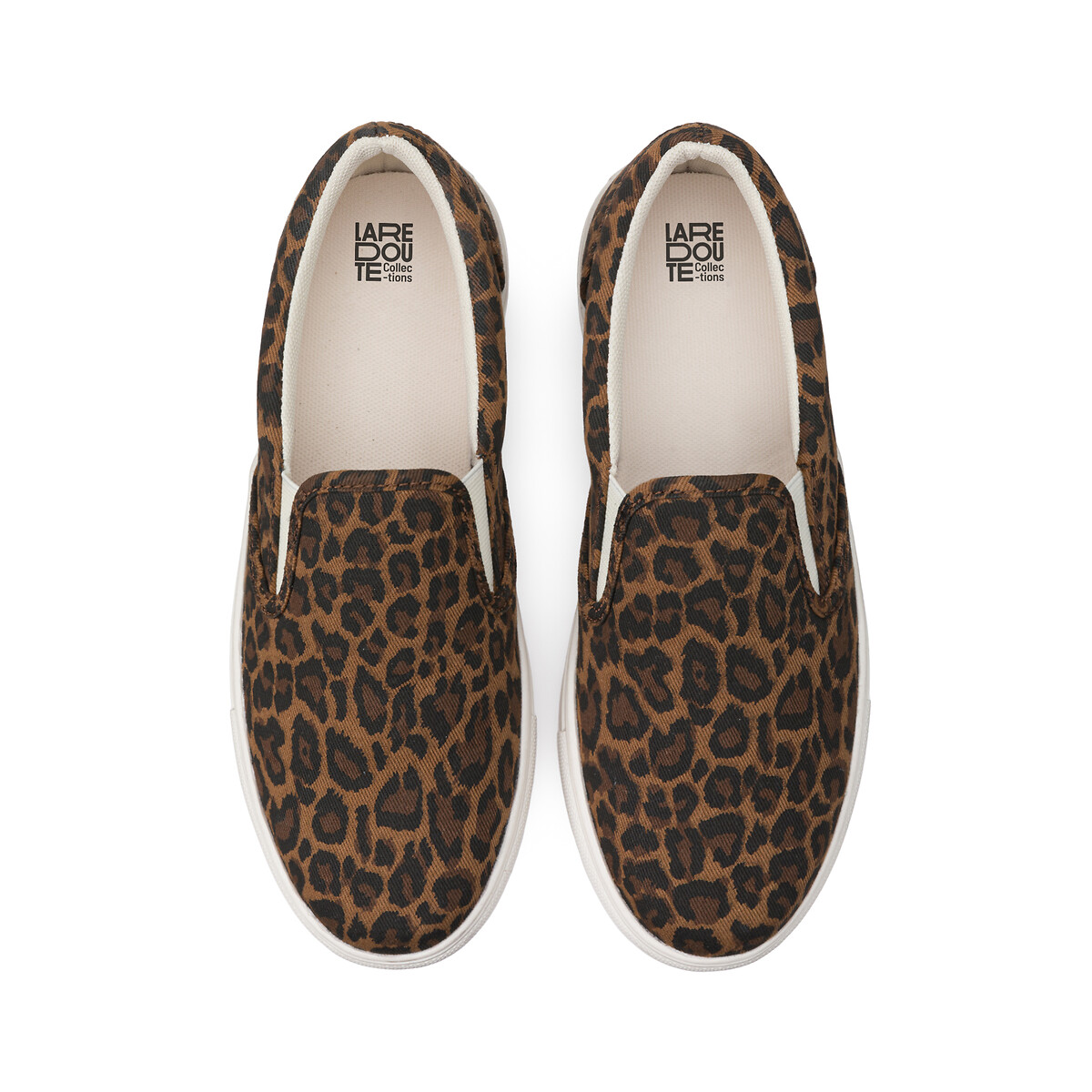 COLEÇÃO LA REDOUTE<br>Tênis slip-on com estampa de leopardo