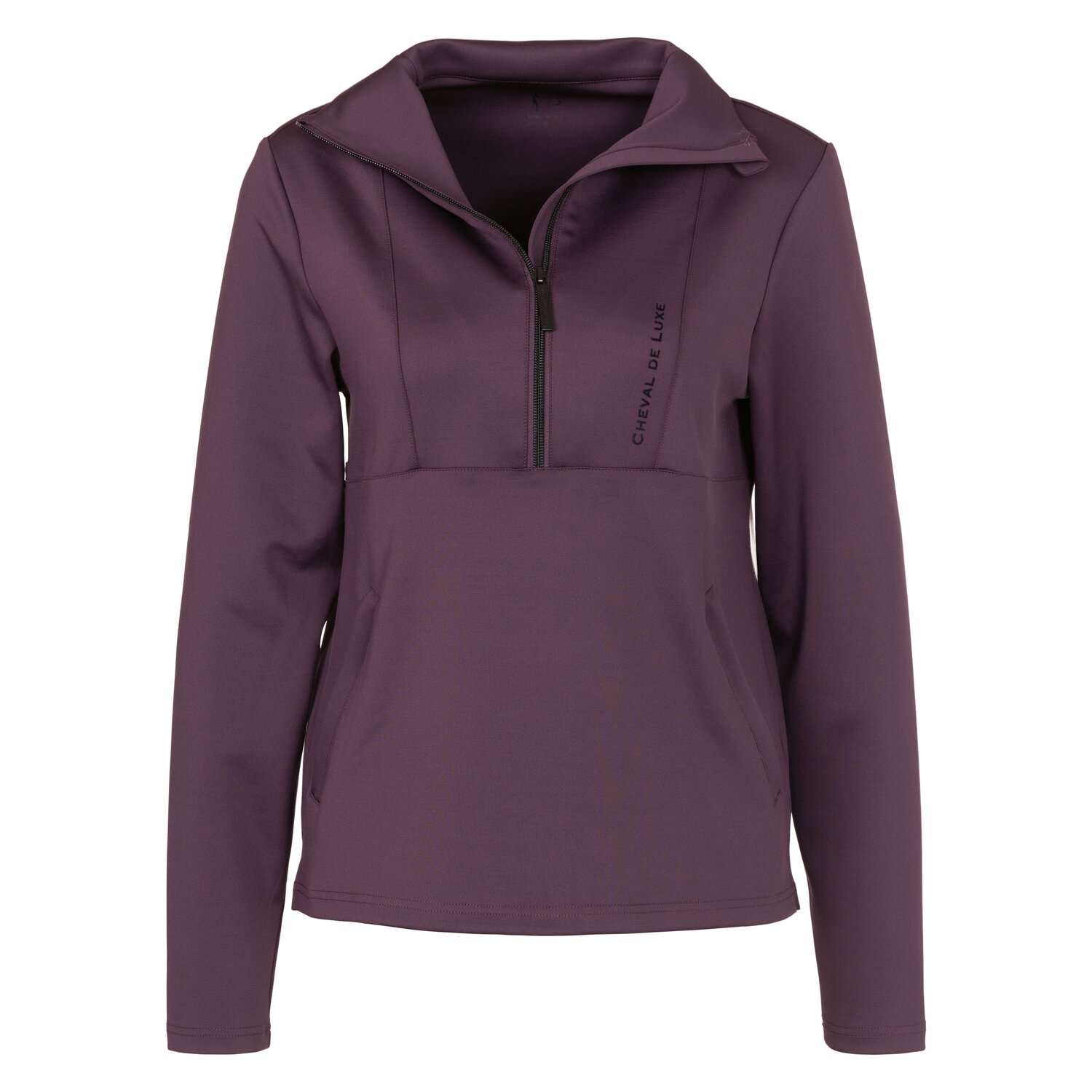 Cheval de Luxe Funktions-Sweatshirt - velvet plum