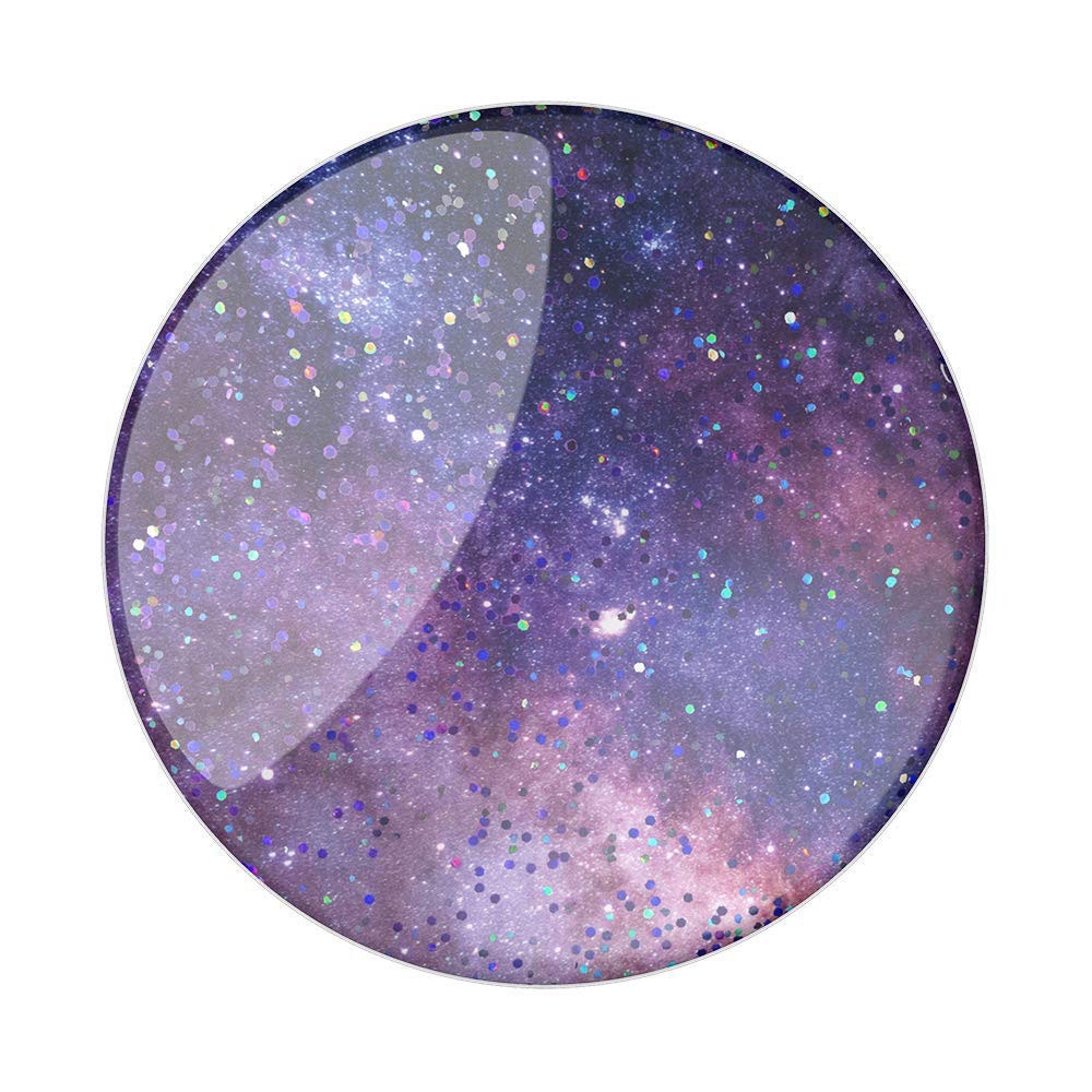 PopGrip Premium Finger Griff Halterung (Austauschbarer Top) für Smartphones / Tablets (800934) - Glitter Nebula