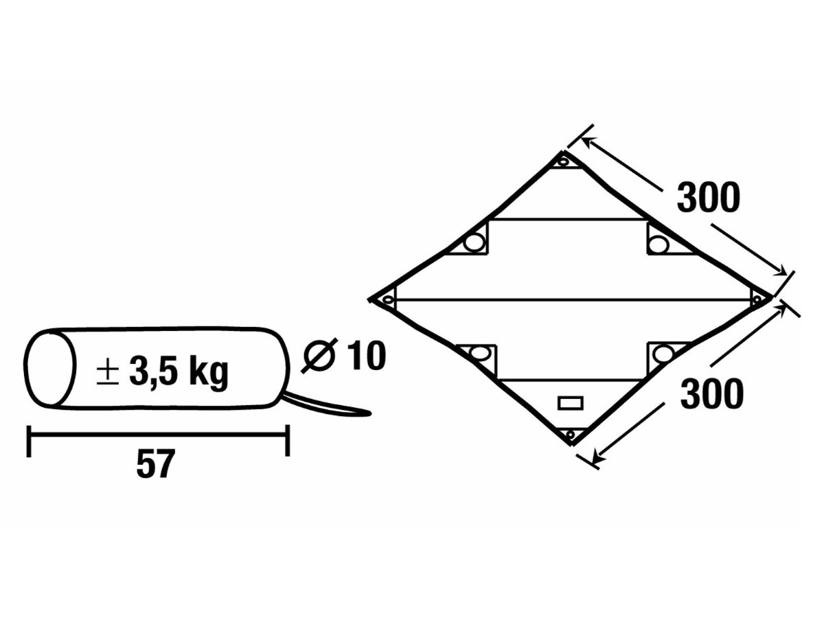 Obelink Tarp 1 300 x 300 cm