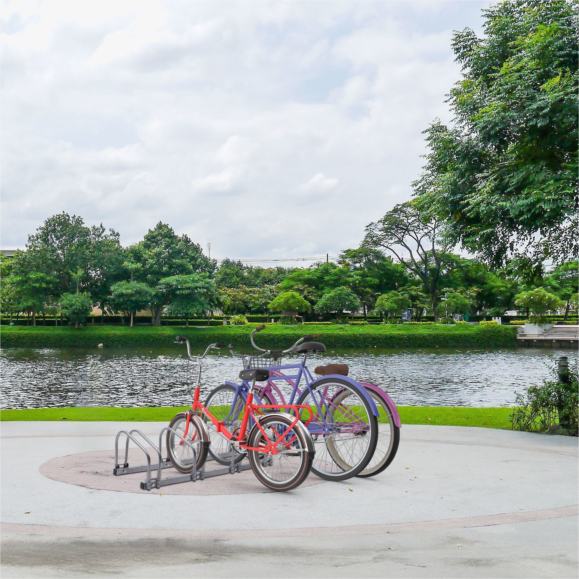 Fahrradständer für 4 Fahrräder