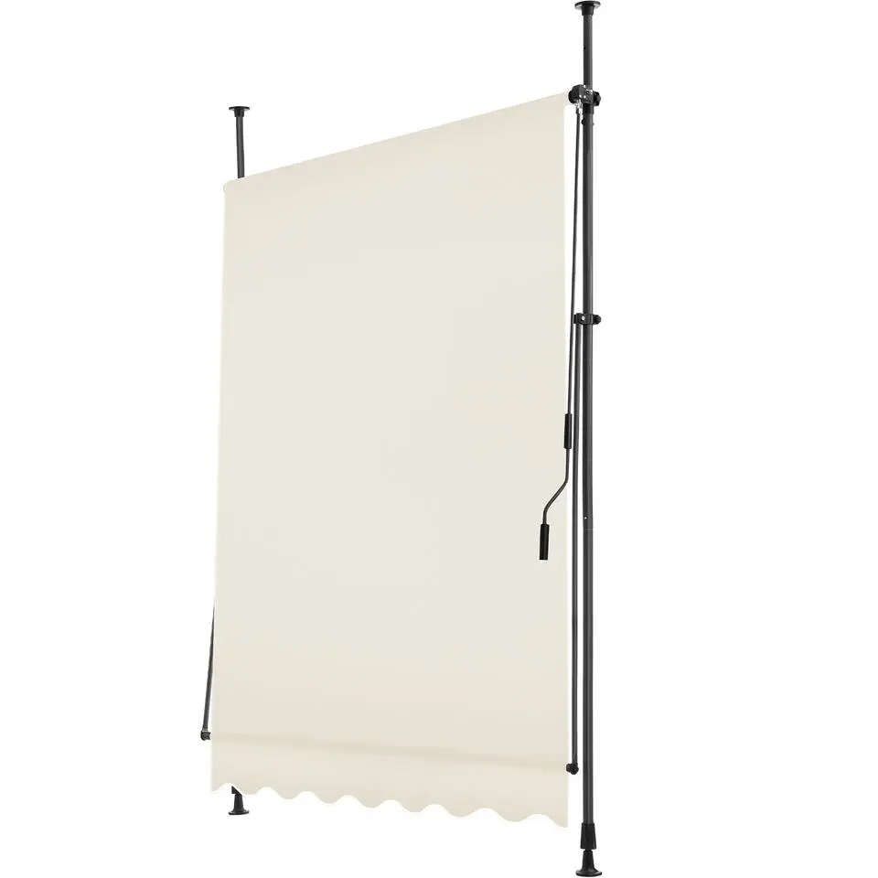tectake Klemluifel met zwengel, in hoogte verstelbaar, Beige