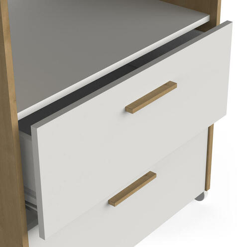 Commode à langer 2 tiroirs avec plan NAILI - CBA Meubles