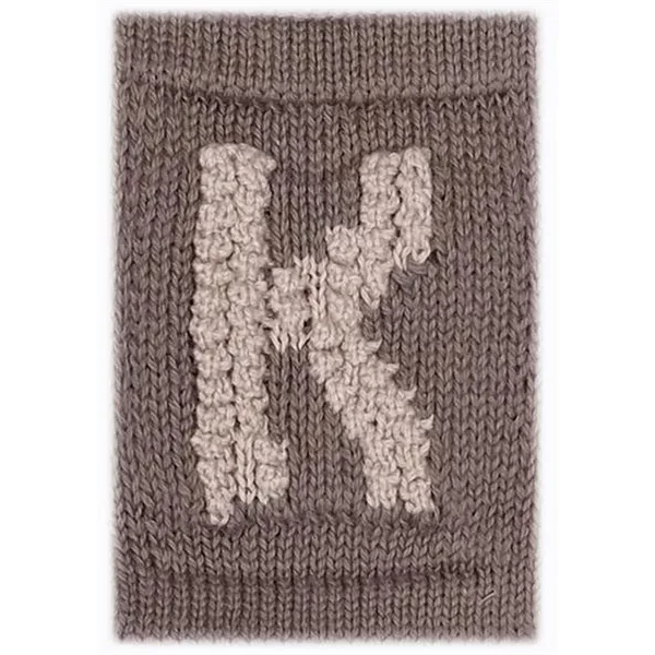 Strikket Bogstav Nature - Smallstuff → Luksusbaby.dk
