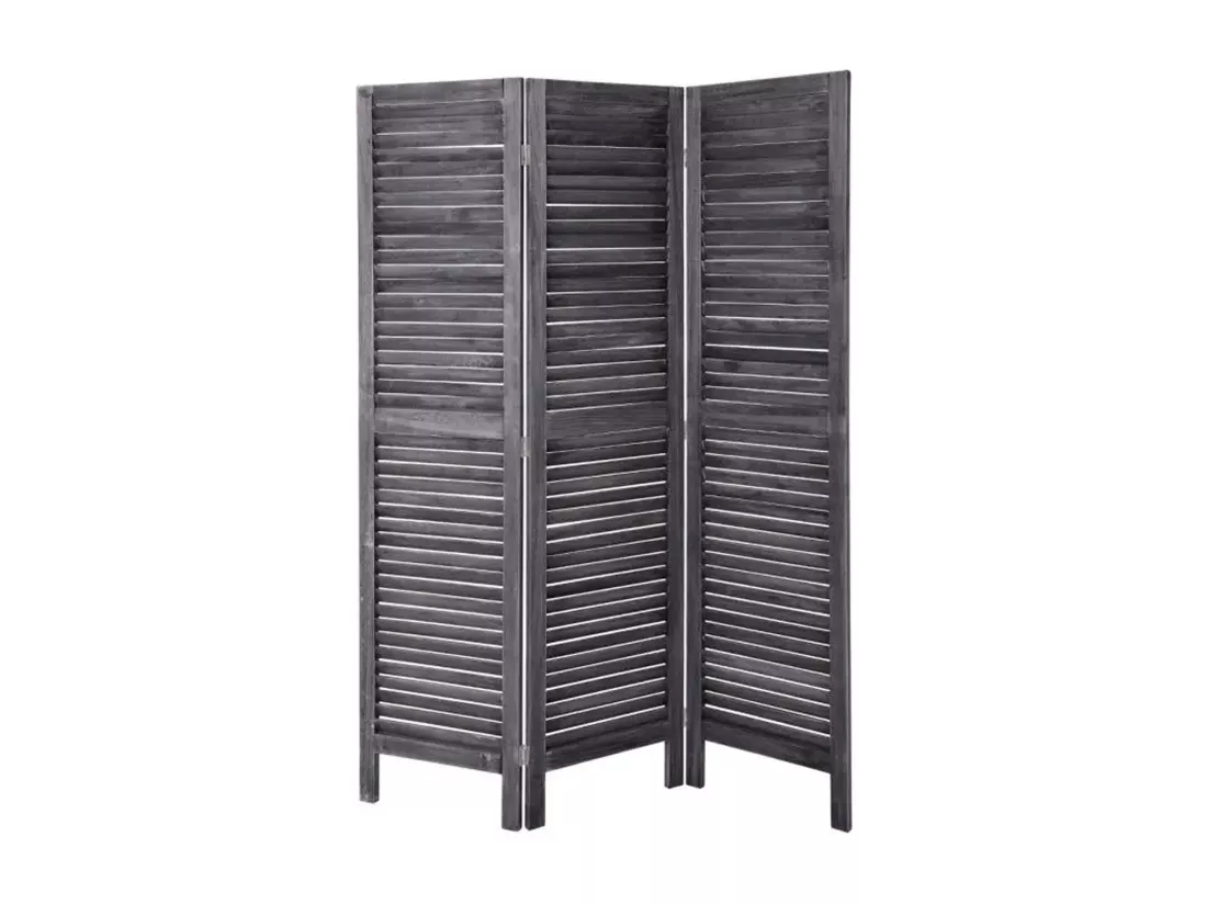 WELL HOME - Paravent en bois gris 121,8x1,9x170,7