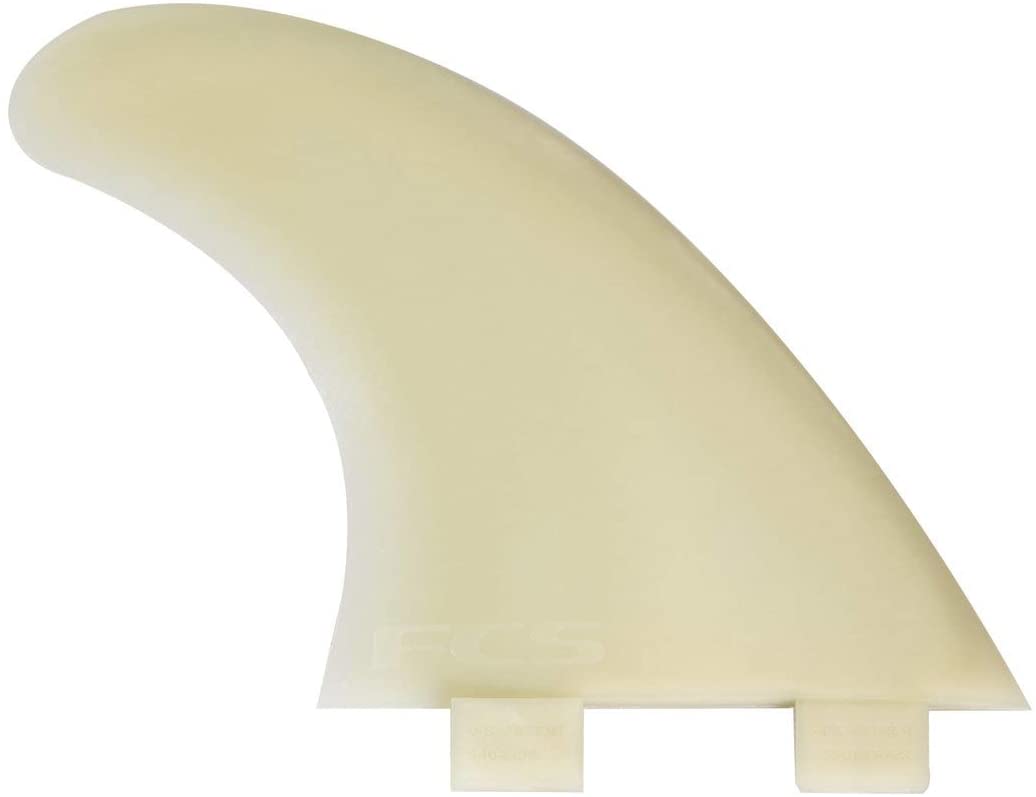 FCS M5 Natural Glass Flex Fin Thruster fin set - Medium