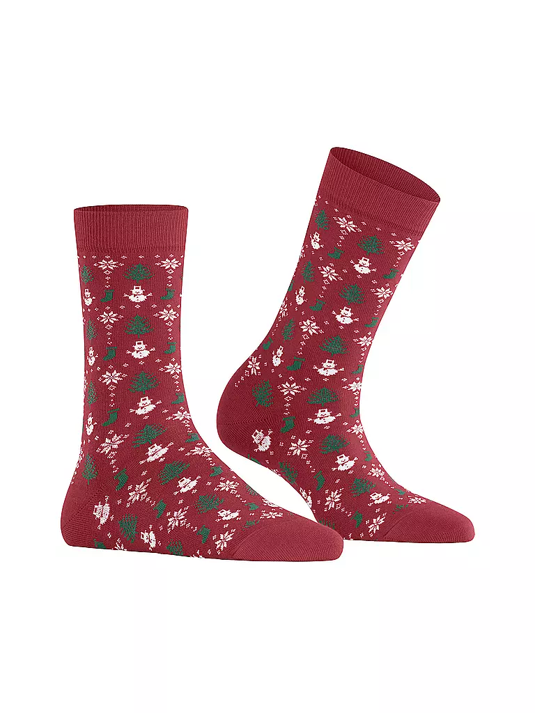 FALKE Damen Socken MERRY PARTY scarlet rot