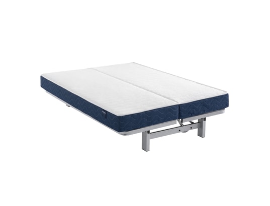 SOMEO - Matelas ressorts rêve 400 clic-clac blanc 70+70x200 (clic cl...
