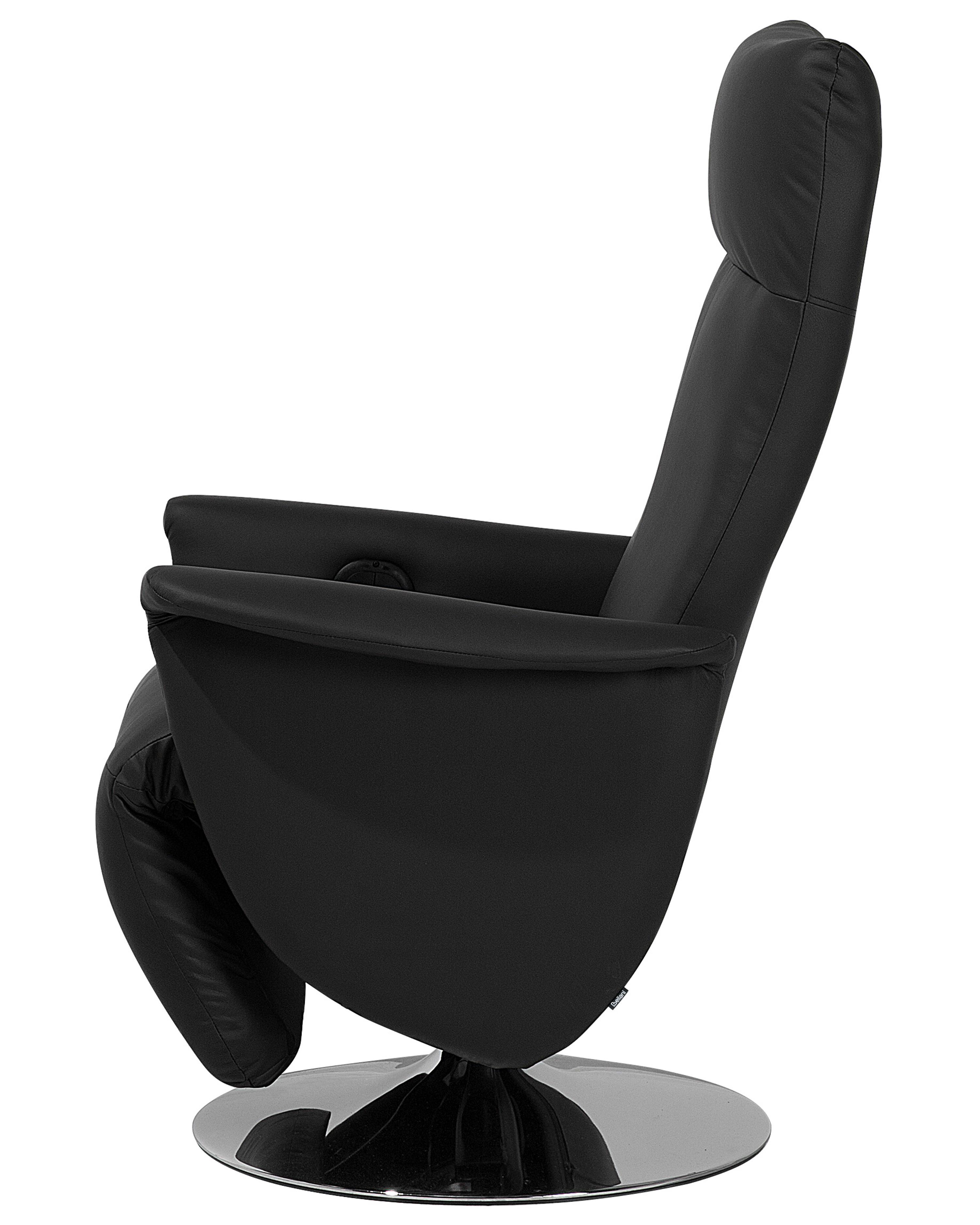 Relaxfauteuil PRIME inclusief voetensteun Kunstleer Zwart