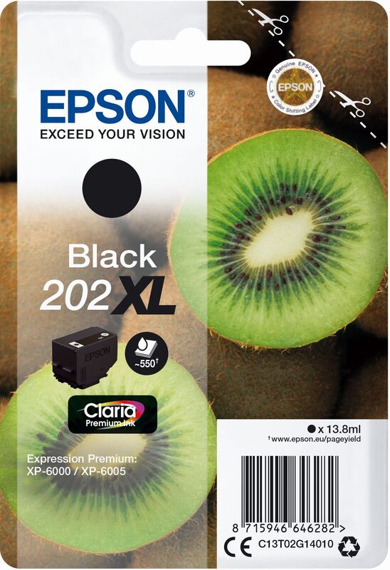 Epson 202XL Tintenpatrone, schwarz