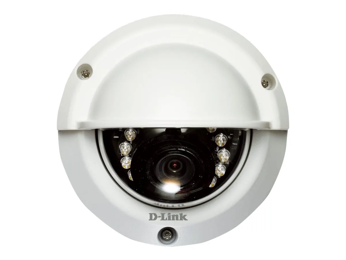 D-Link DCS-6315 - Netværksovervågningskamera - kuppel - udendørs - vejrbestandig - farve (Dag/nat) - 1280 x 720 - forskellige brændvidder - audio - LAN 10/100 - MPEG-4, MJPEG, H.264 - DC 12 V / PoE