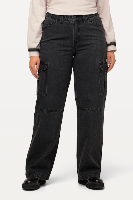 Cargojeans Mandy, weites, gerades Bein, Taschen