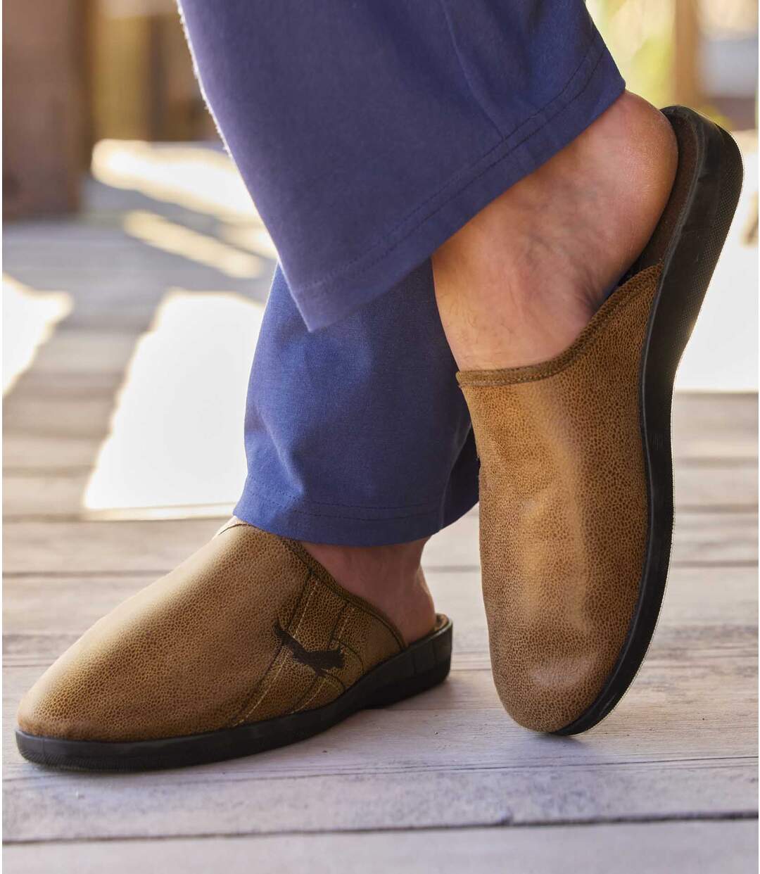 Chaussons Suédine et Laine Effet Feutré