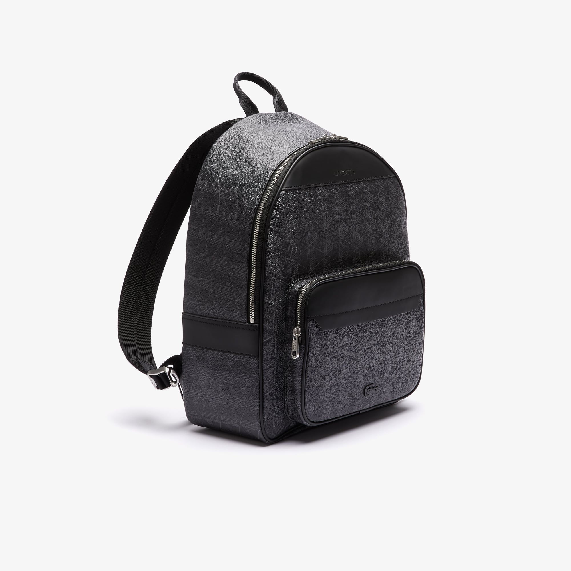 Sac à dos The Blend en toile monogramme Sacs à dos - Noir - Lacoste - Homme