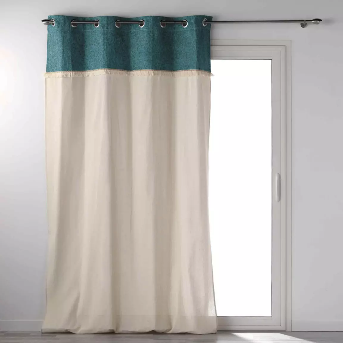 Rideau coton (140 x 240 cm) Cancun Bleu