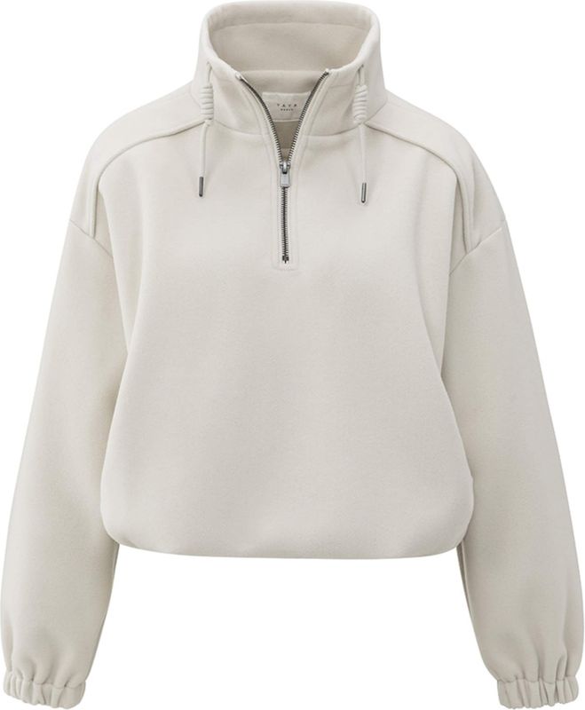 YAYA - Sweater - Creme - Half-Zip