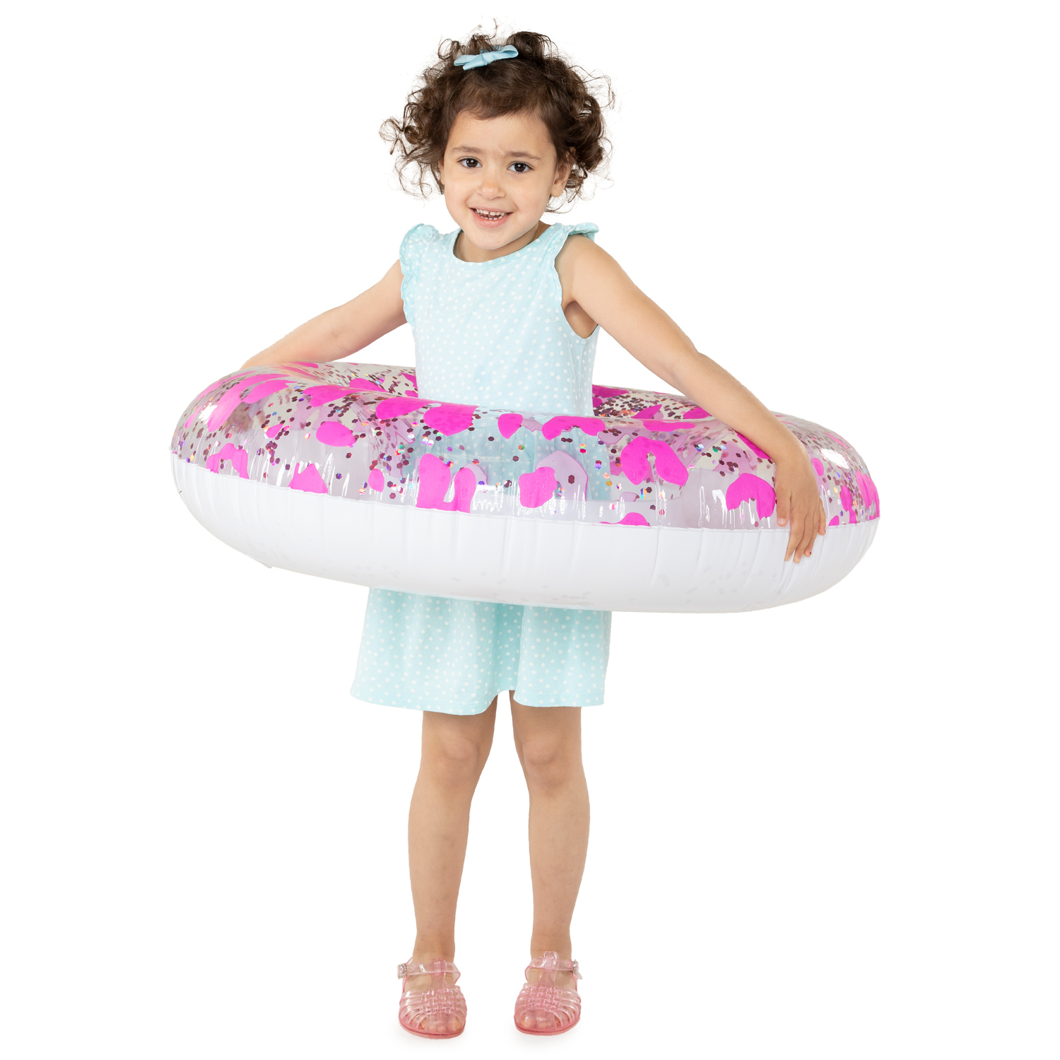 Swim Essentials Zwemring Panterprint Neon, 90cm