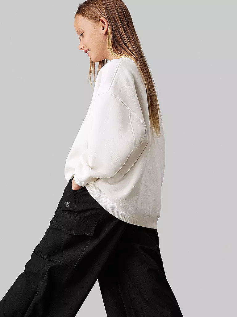CALVIN KLEIN JEANS Mädchen Cargohose schwarz