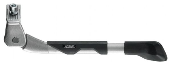 BEQUILLE VELO LATERALE URSUS KING EVO ARGENT 24-28  RENFORCE REGLABLE - SUPPORT 35Kgs (LIVRE SUR CARTE)
