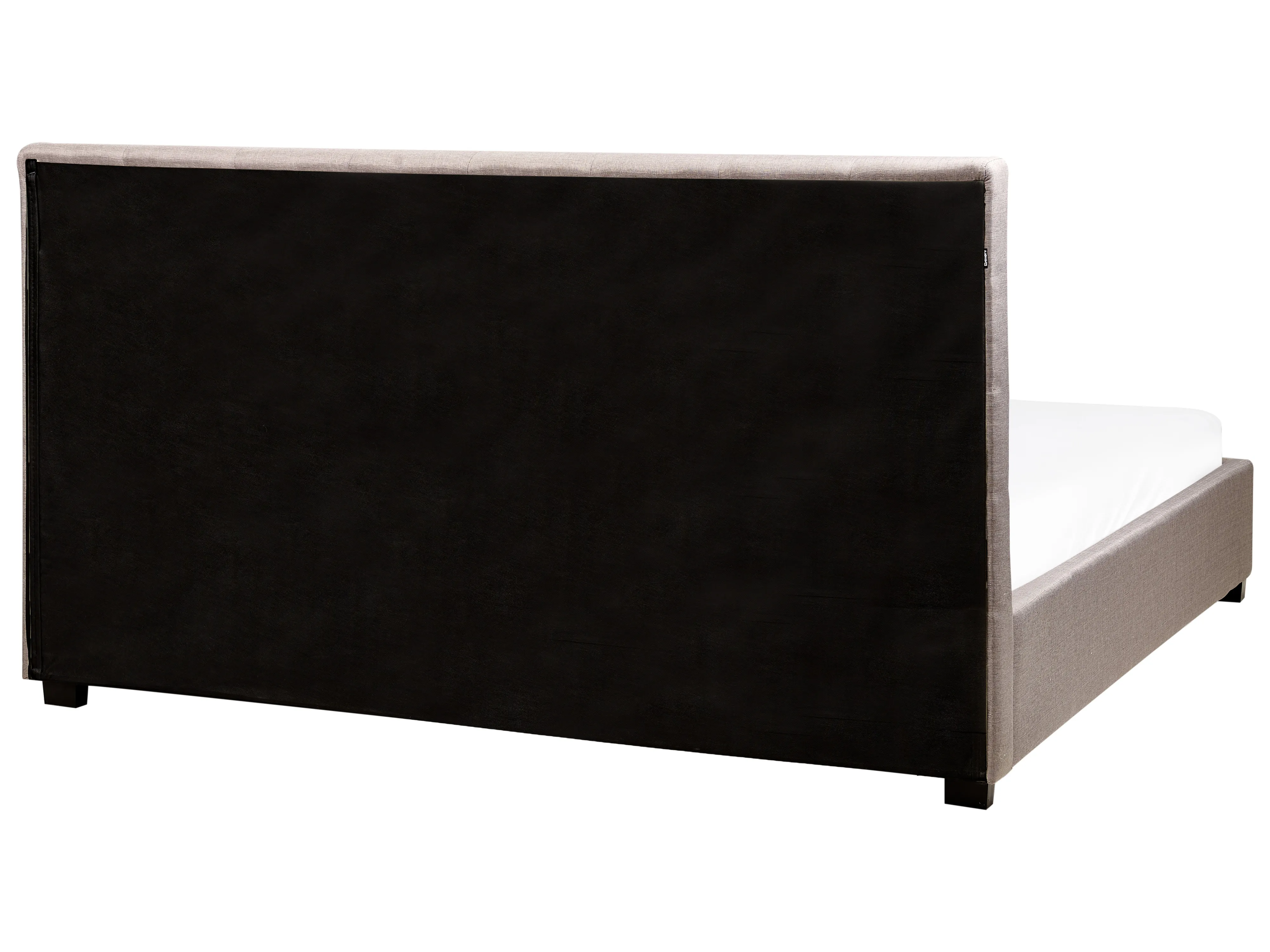 Bed met opbergladen Stof LA ROCHELLE 180 x 200 cm Lichtgrijs