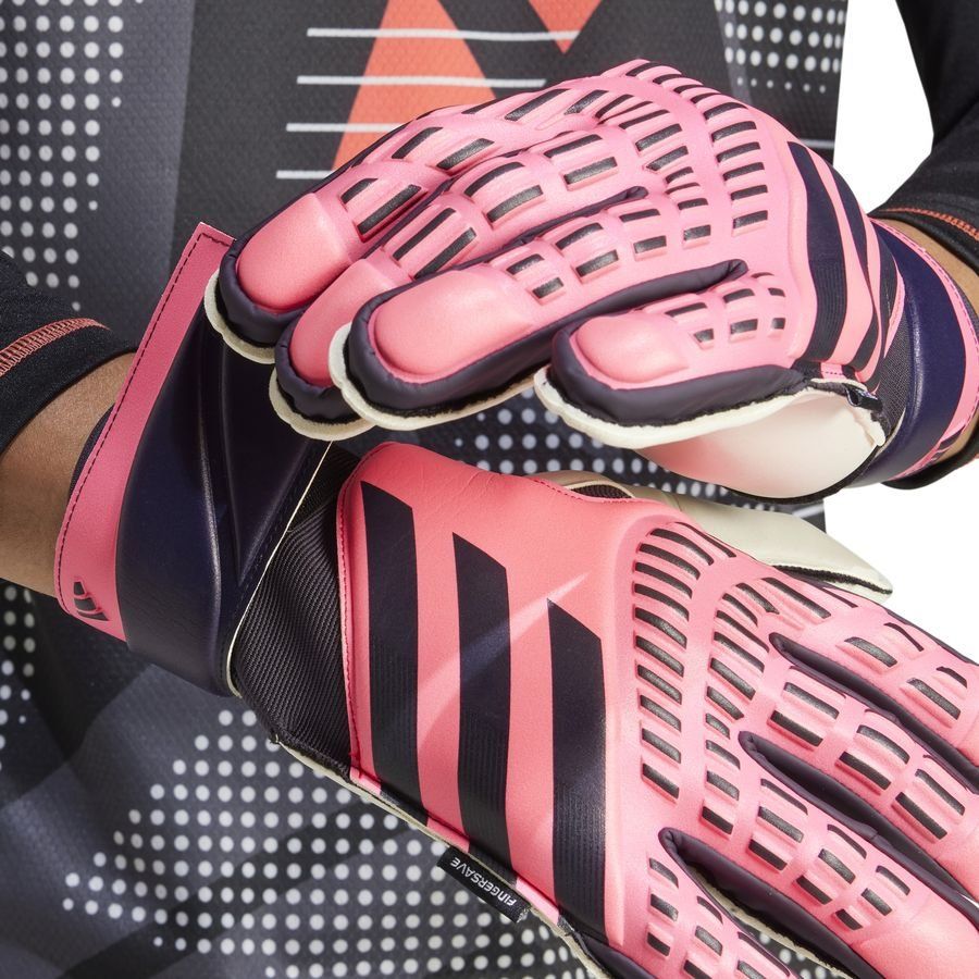 adidas Gants de Gardien Predator Match Fingersave Vivid Horizon - Turbo/Aurora Black