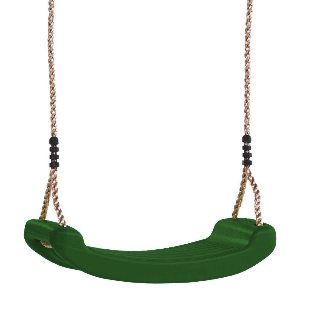 WICKEY Schommel Accessoire Kunststof Schommelzitje voor Speeltoren, Schommelframe of Klimrek - Groen
